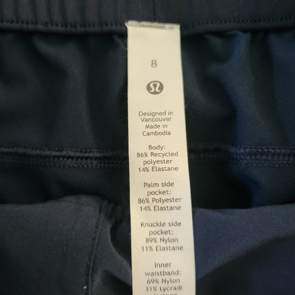Lululemon Navy Athletic Shorts - Picture 6 of 6